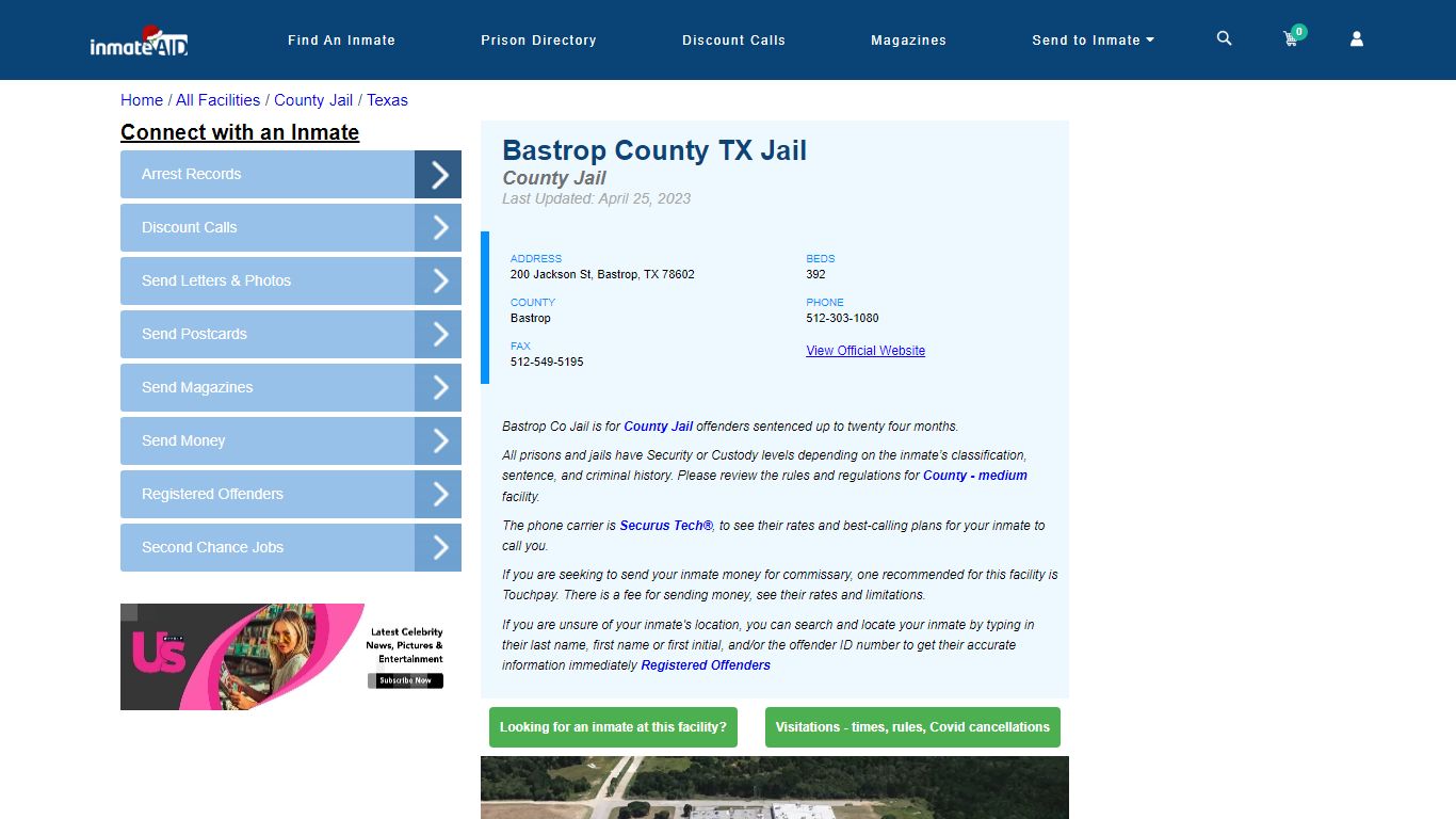 Bastrop County TX Jail - Inmate Locator - Bastrop, TX